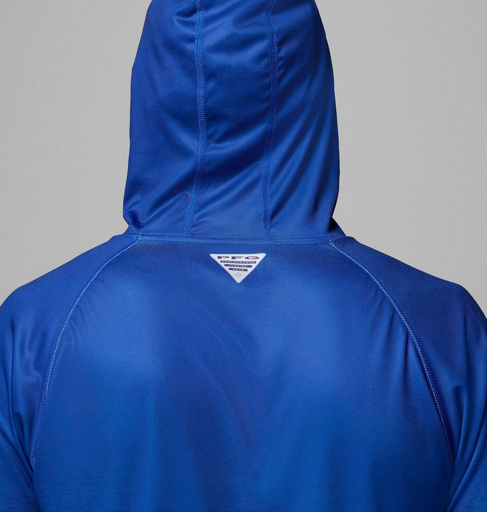 Men's UPF 50 Team Logo Sun Hoodie - Blue