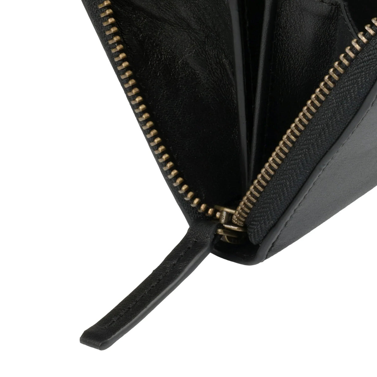 Women's Full-Grain Leather Clutch Wallet - Brown