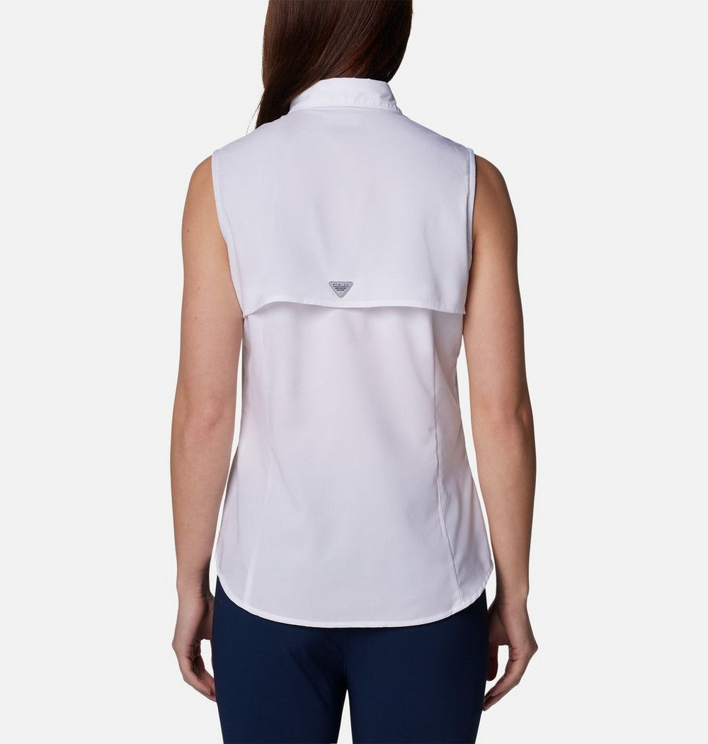 Women's Sleeveless Fishing Shirt - Navy