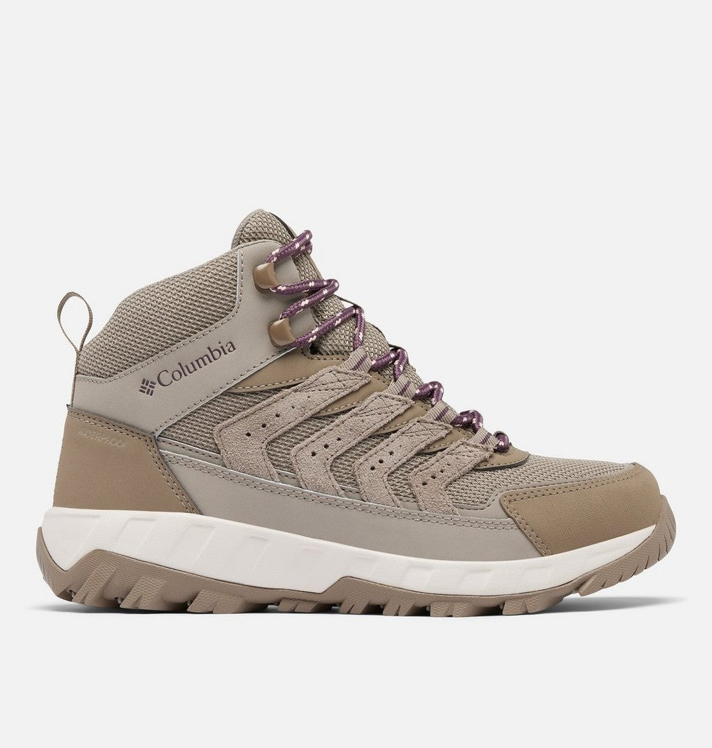 Women's Wide Waterproof Mid Hiking Shoe - Gray