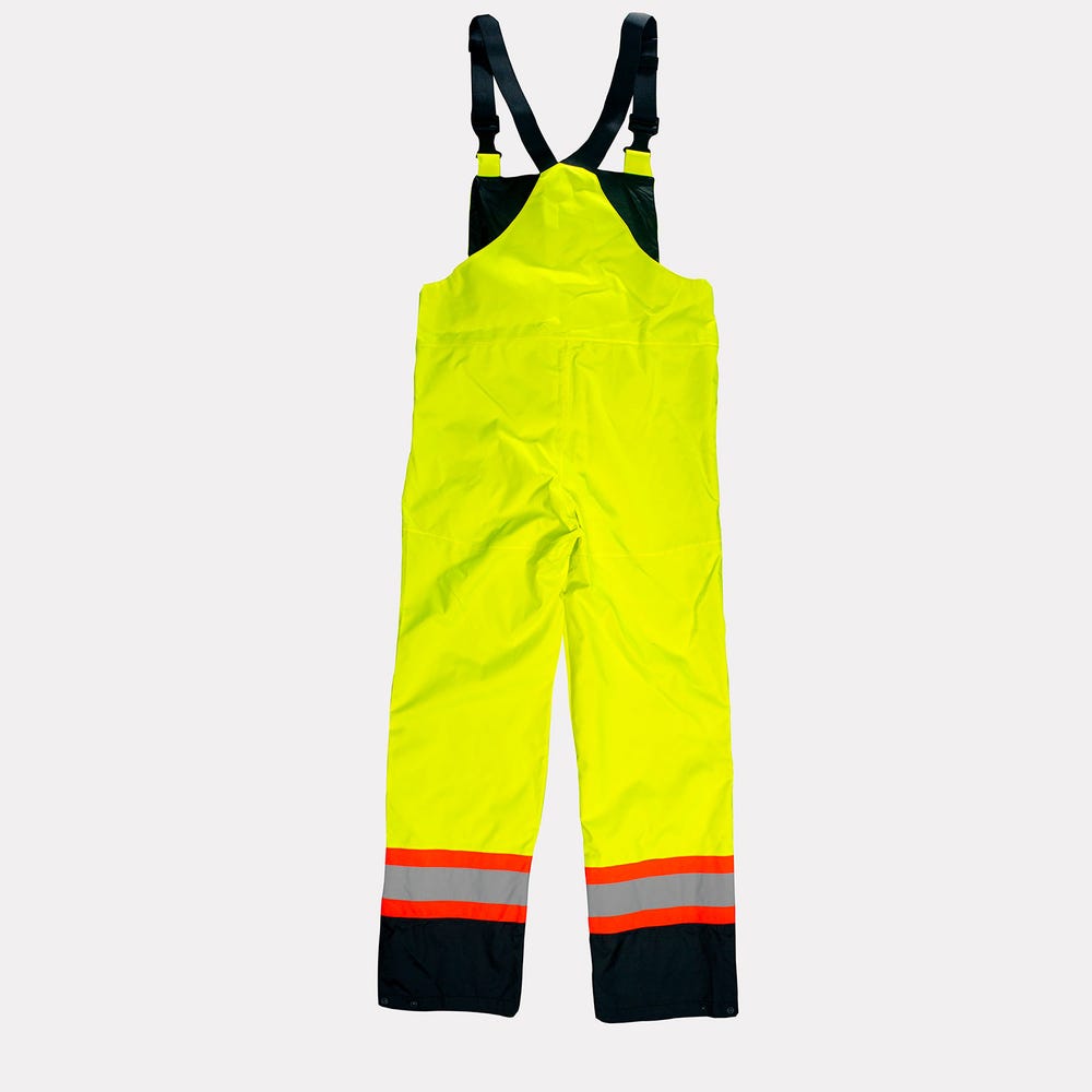 High-Visibility Waterproof Shell Bib Pants - Orange