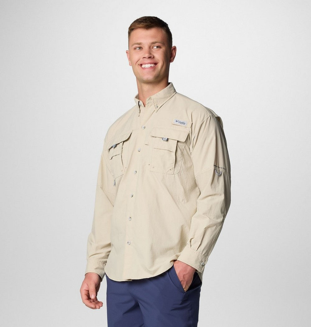 Men's Tall Long-Sleeve Vented Fishing Shirt - Gray