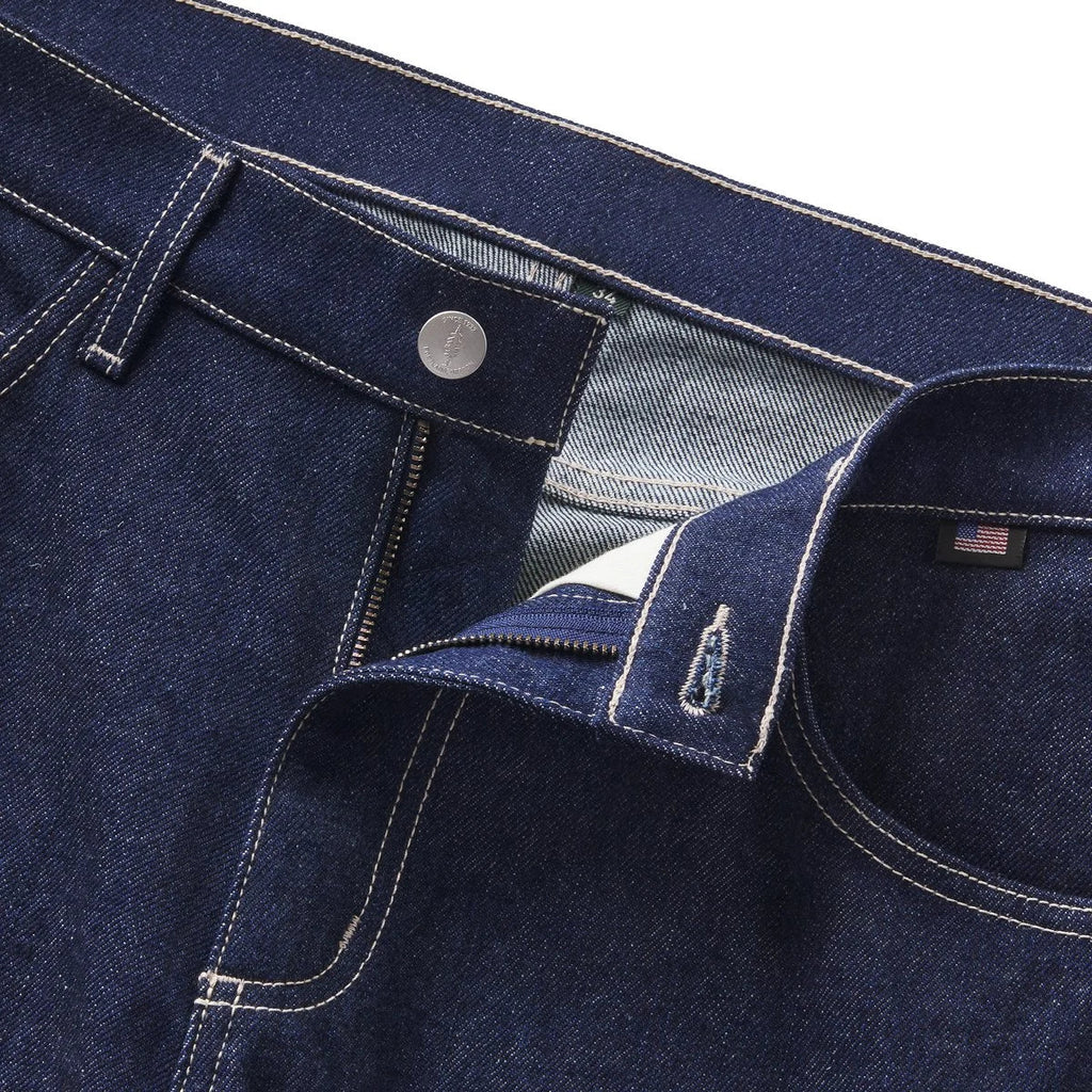 Men's Double-Knee Denim Work Pants - Indigo