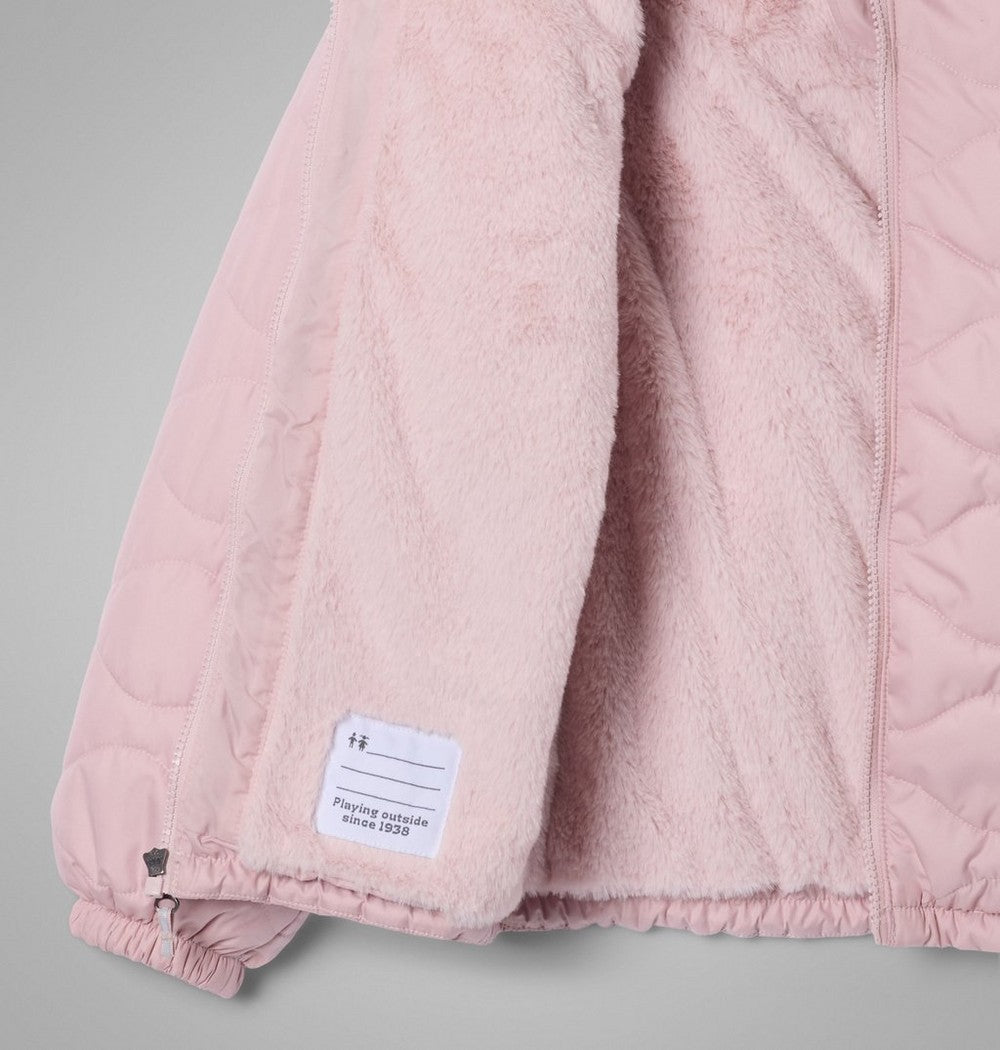 Girls' Fleece-Lined Insulated Jacket - Pink
