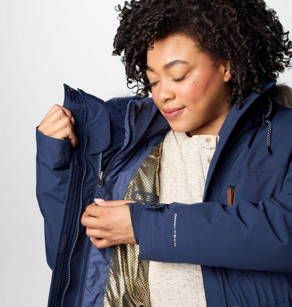 Women's Plus 3-In-1 Hooded Winter Jacket - Green