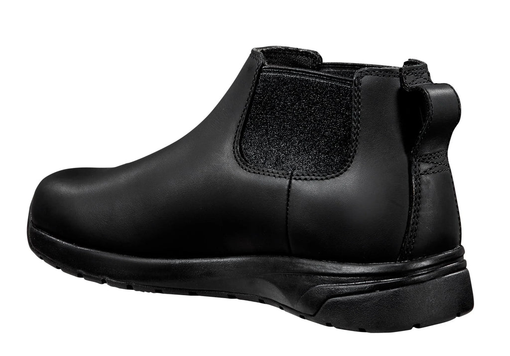 4-Inch Water-Resistant Nano Toe Pull-On Boot - Black