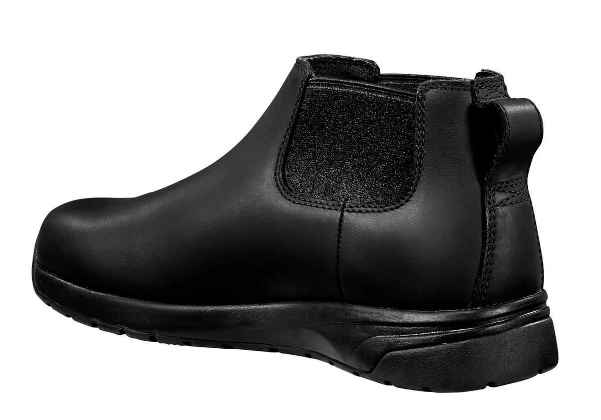 4-Inch Water-Resistant Nano Toe Pull-On Boot - Black