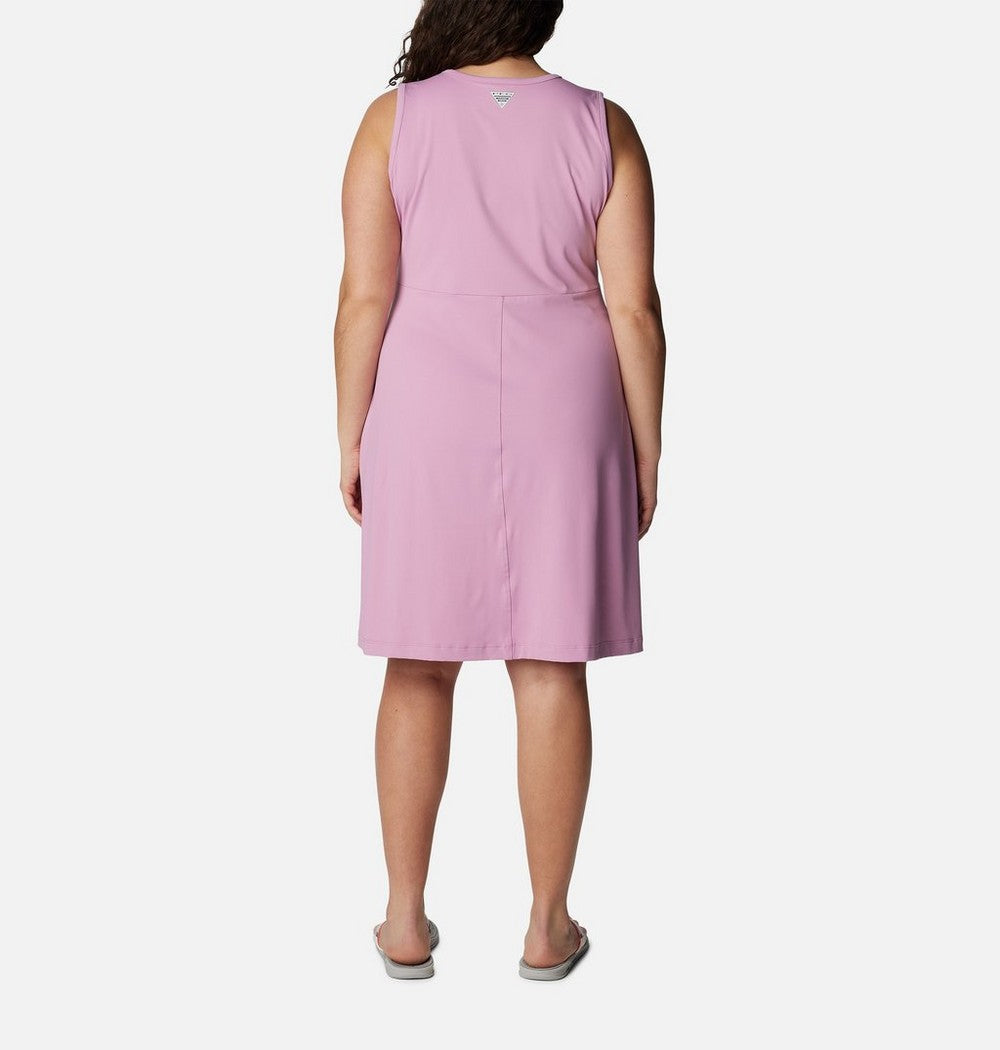 Women's Plus UPF 50 Tank Dress - Blue Print