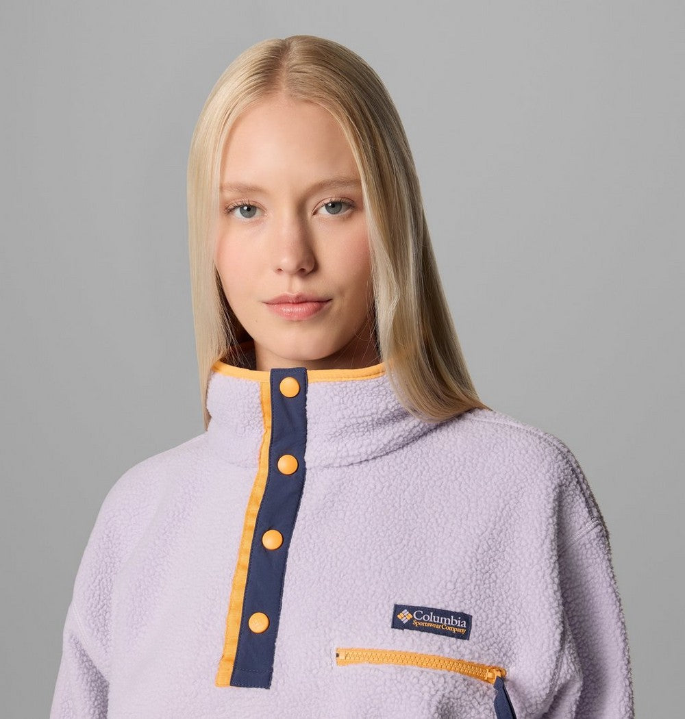 Women's Cropped Half-Snap Fleece Pullover