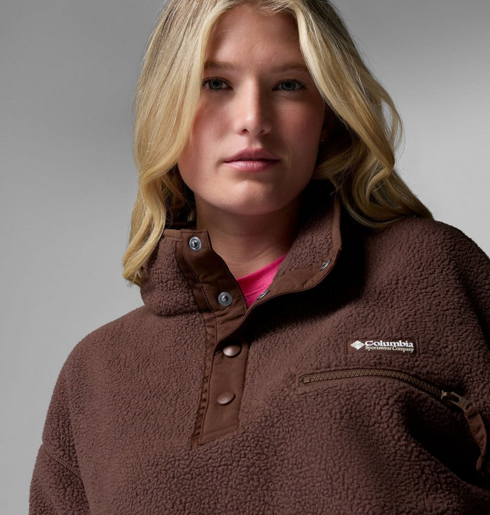 Women's Cropped Half-Snap Fleece Pullover