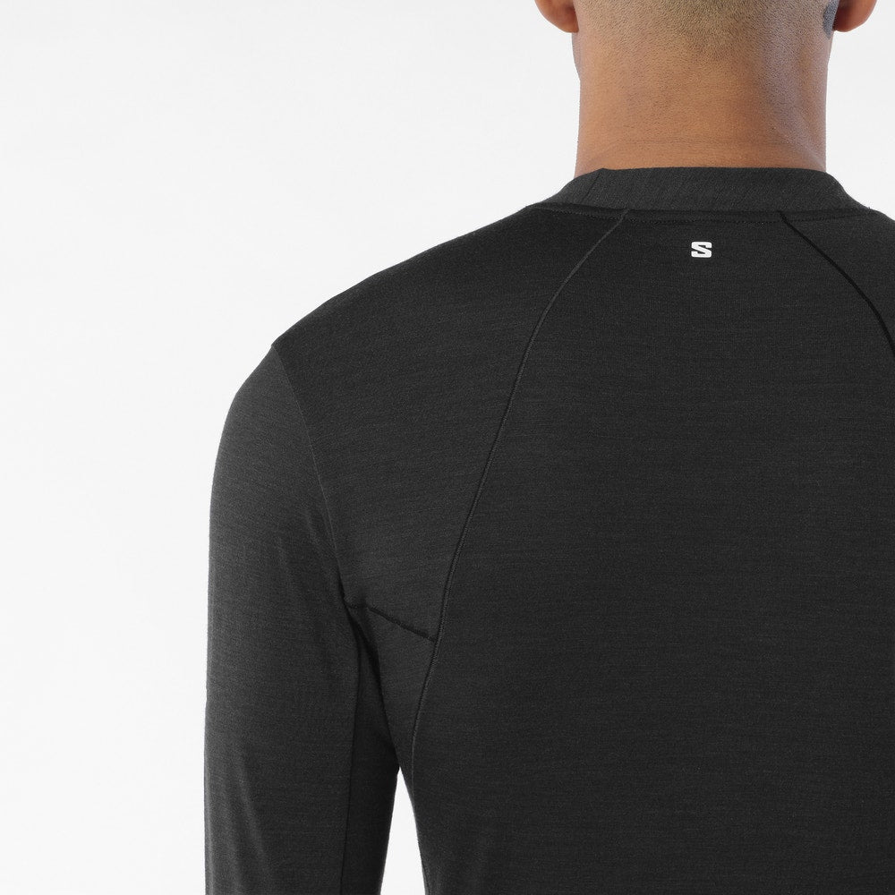 Men's Merino Blend Long Sleeve Base Layer - Antler