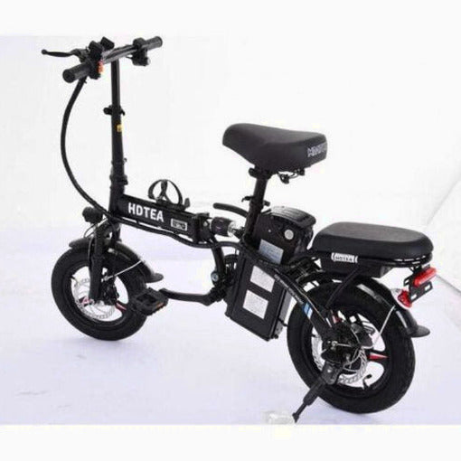 Folding Electric Bike 250W, 14 Inch, LCD Display, Removable Battery, Dual Disc Brake, Black