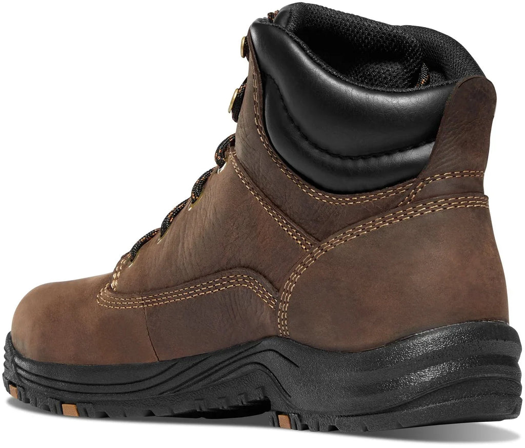 Women's Aluminum Toe Waterproof Work Boot - Brown