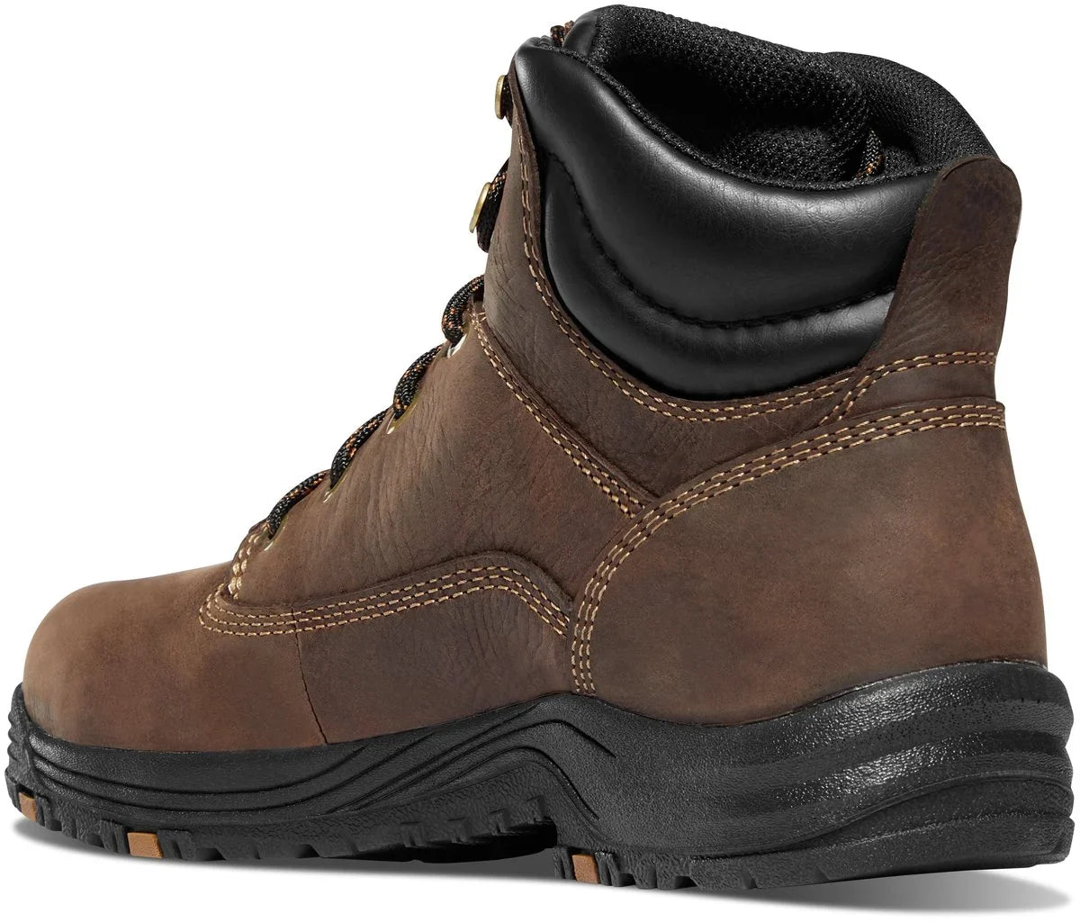 Women's Aluminum Toe Waterproof Work Boot - Brown