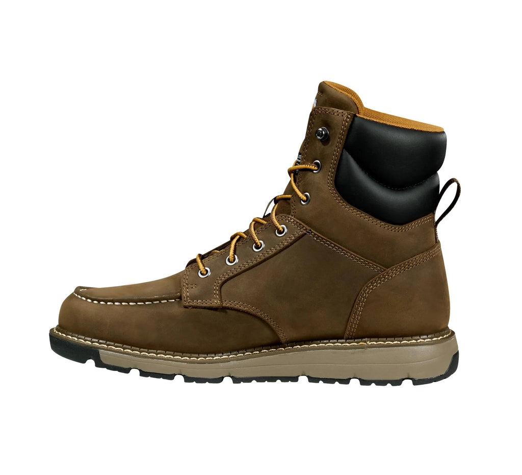 Men's 6-Inch Waterproof Wedge Work Boot - Brown