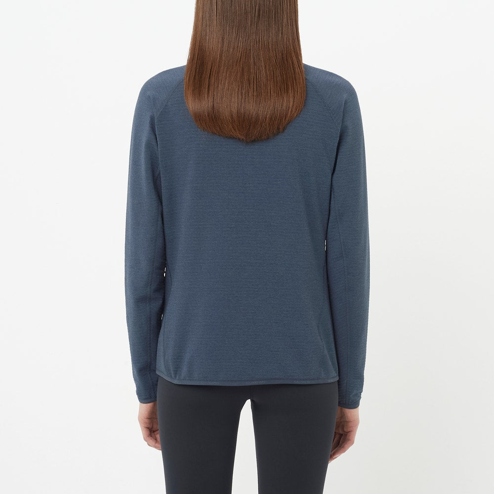 Women's Lightweight Full-Zip Fleece - White