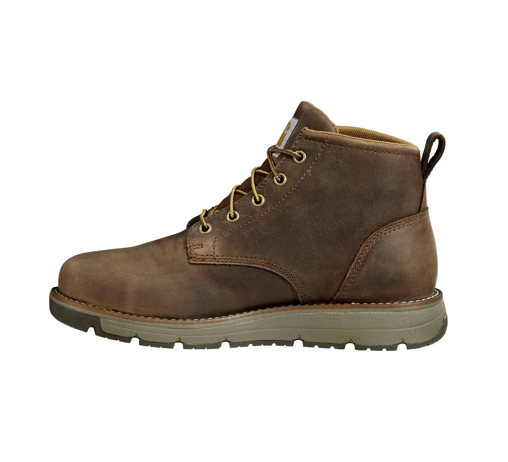 Waterproof Wedge Work Boot - Dark Brown