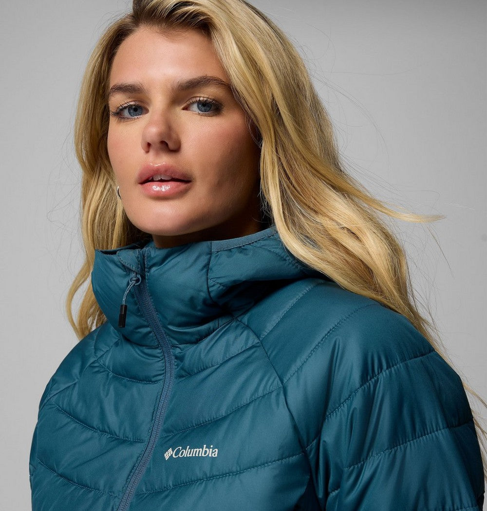 Women's Hooded Puffer Jacket - Navy
