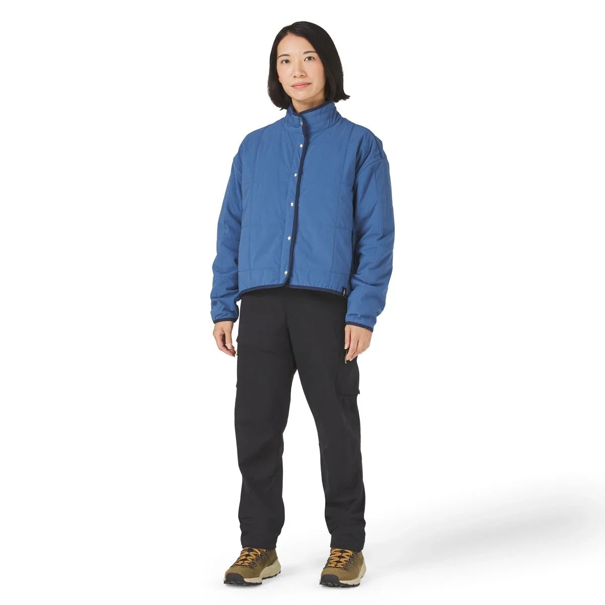 Insulated Snap-Front Shirt Jacket - Blue