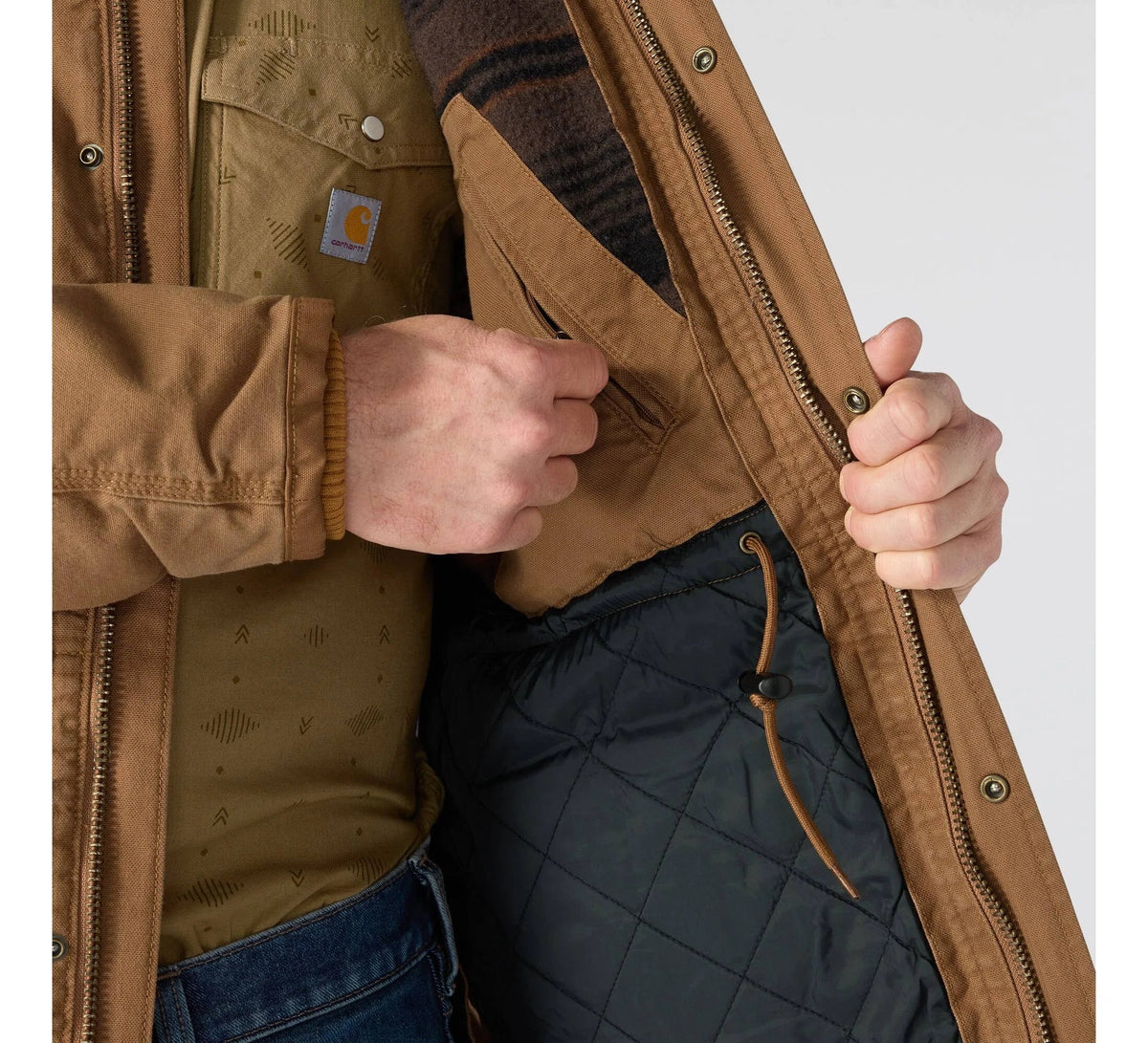 Men's Stretch Insulated Ranch Coat - Brown