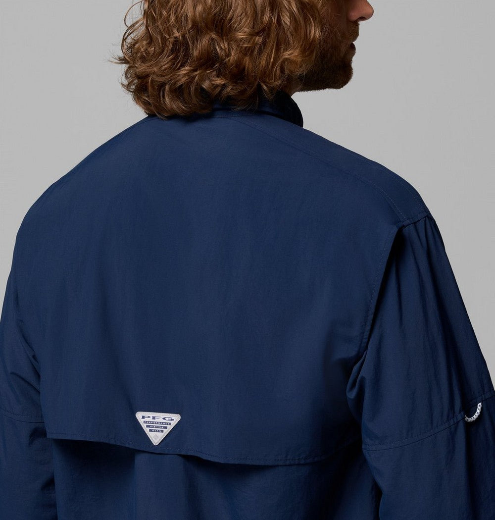 Men's Vented Long-Sleeve Fishing Shirt - Blue