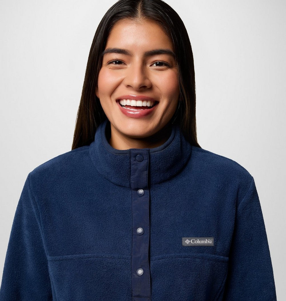 Women's Half-Snap Fleece Pullover - Navy