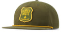 Shield Patch Snapback Cap - Loden