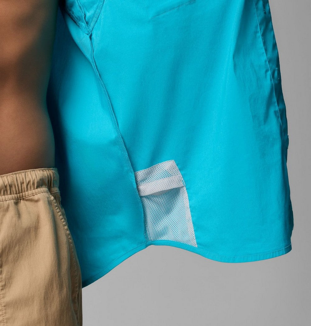 Men's Short Sleeve Fishing Shirt - Teal