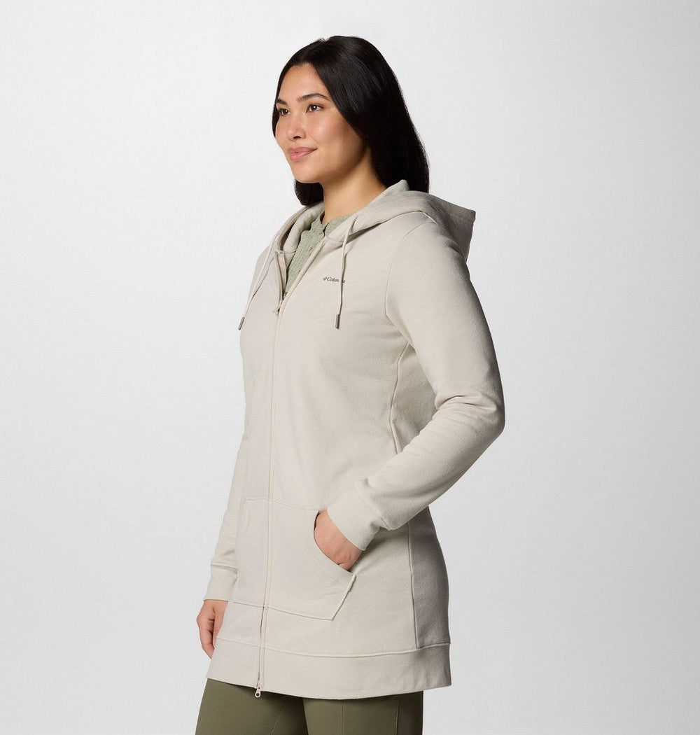 Women's Long Full-Zip Hoodie - Blue