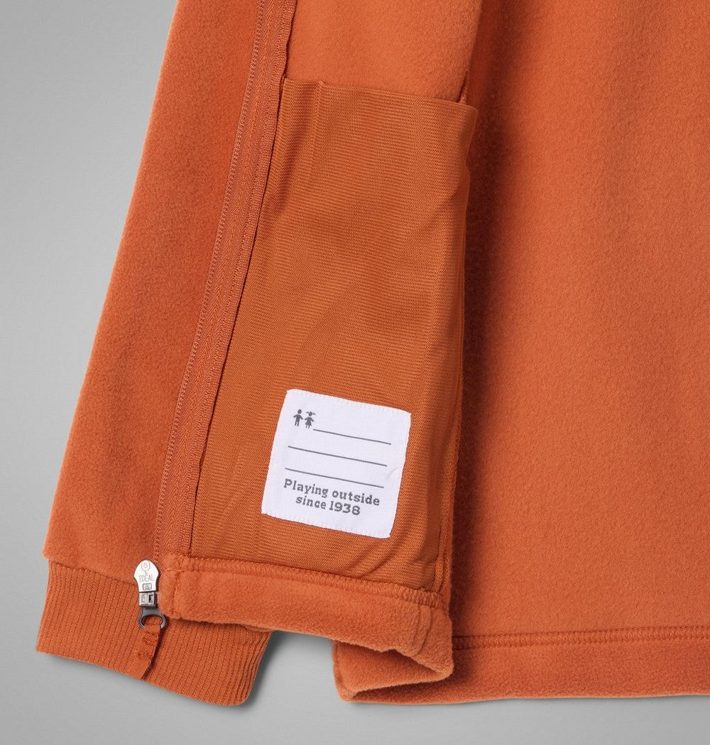 Kids' School Logo Fleece Hoodie - Brown