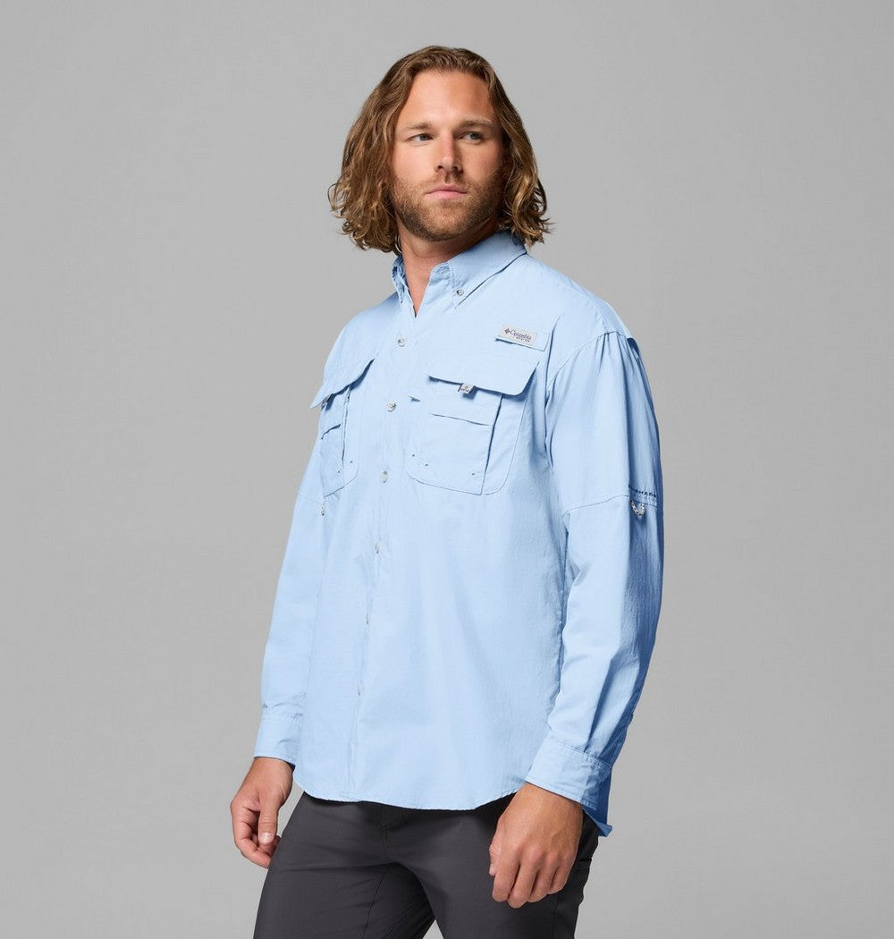 Men's Vented Long-Sleeve Fishing Shirt - Blue