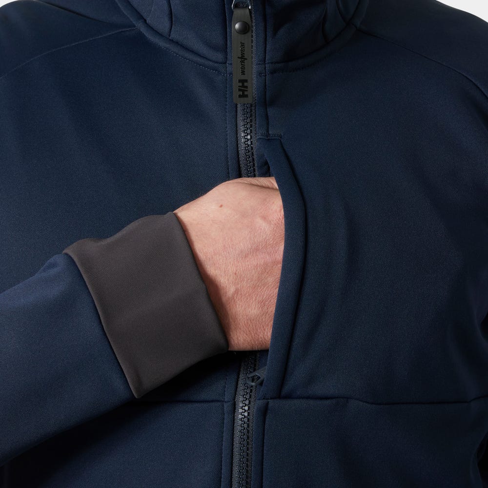 Men's Hooded Midlayer Work Jacket - Gray