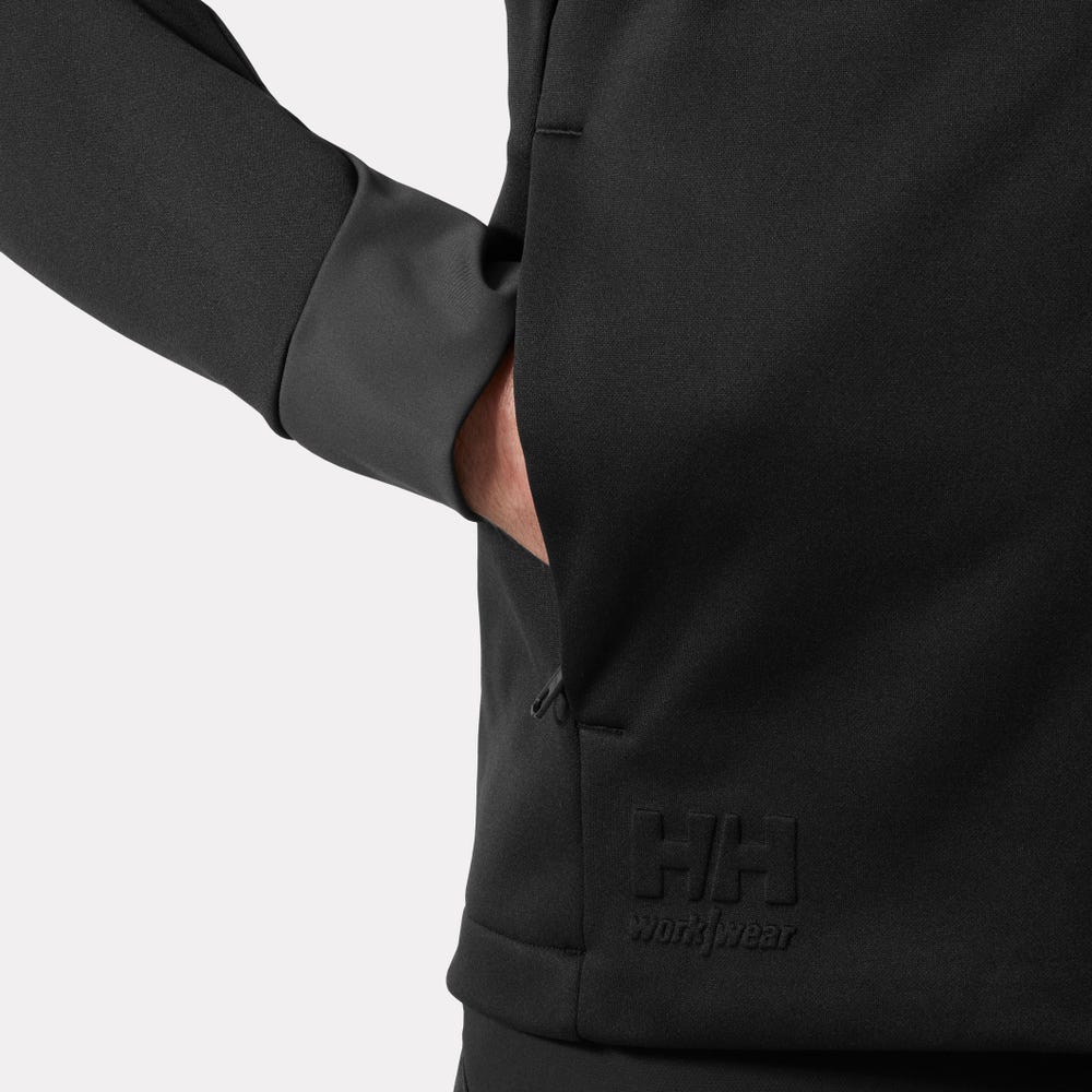 Men's Hooded Midlayer Work Jacket - Gray