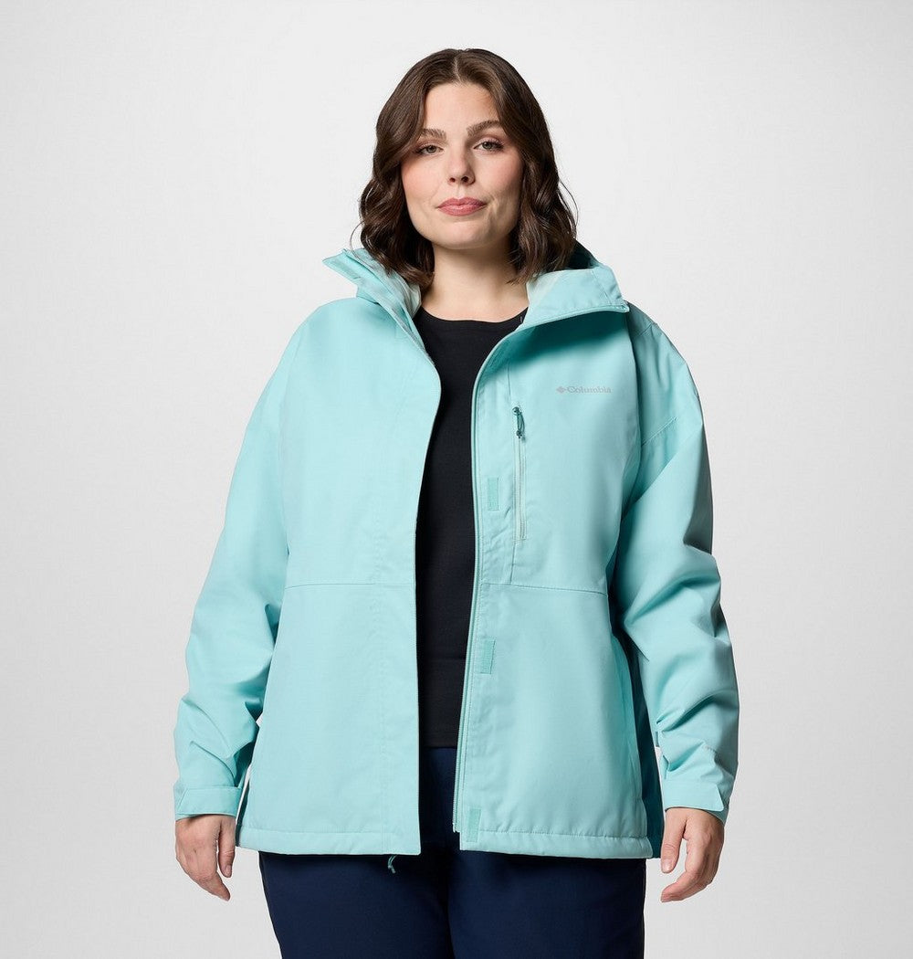Women's Plus Size Waterproof Rain Jacket - Navy
