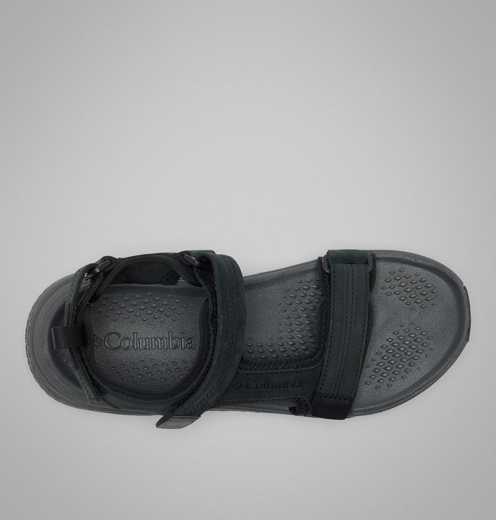 Men's Nubuck Leather Trail Sandal - Black