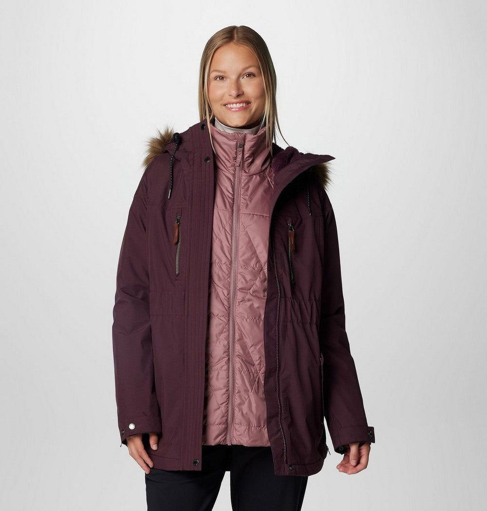Women's 3-In-1 Hooded Jacket - Camel