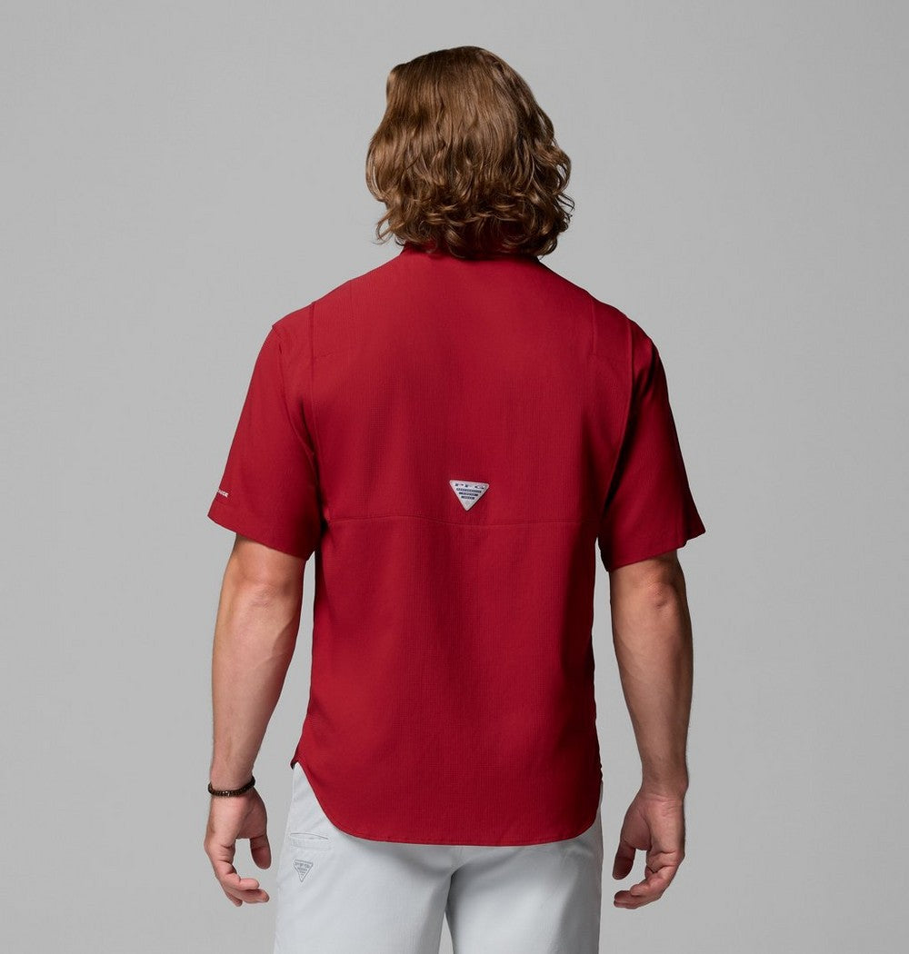 Men's Short-Sleeve Fishing Shirt - Blue
