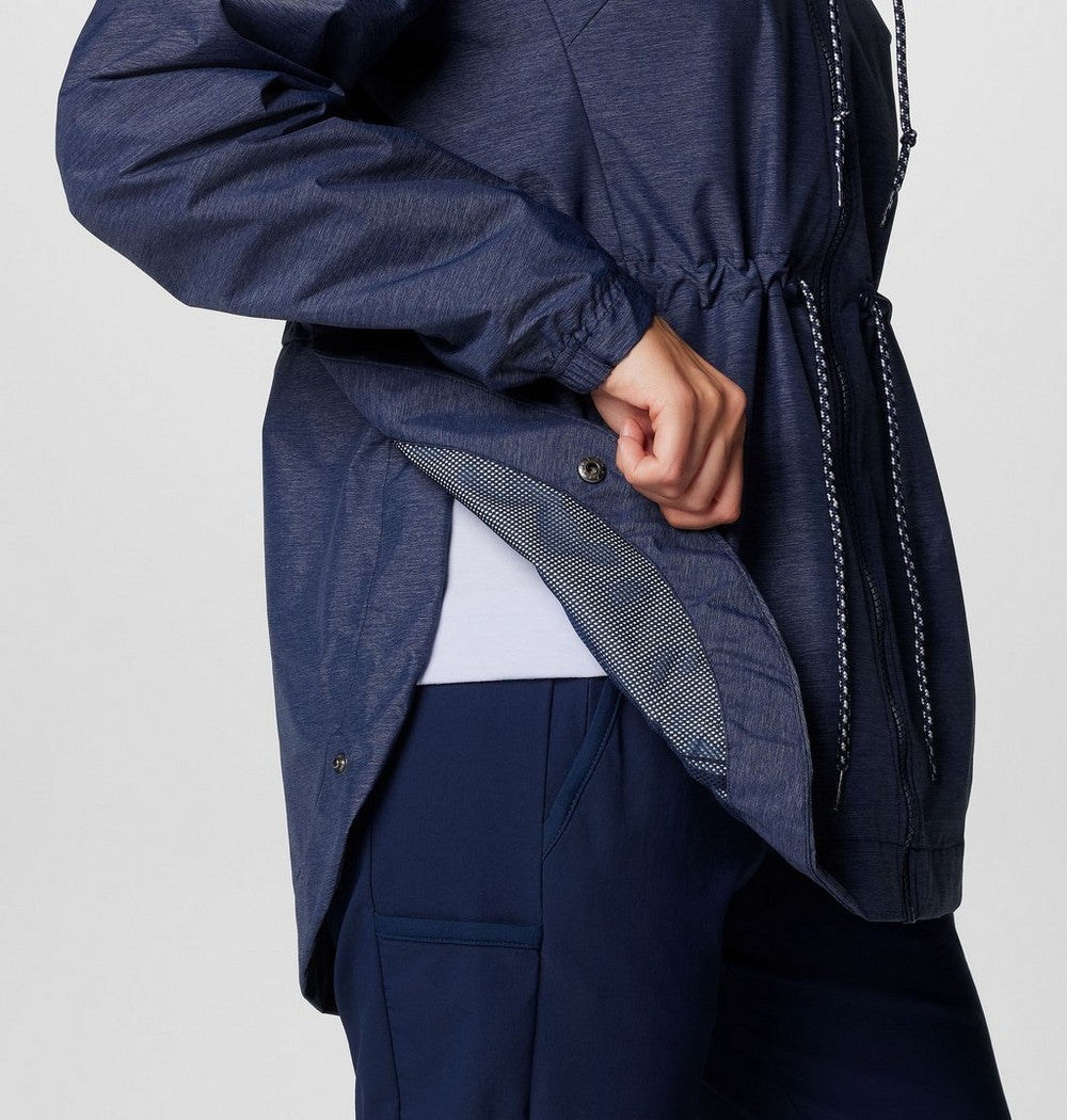 Women's Lightweight Hooded Rain Jacket - Fuchsia