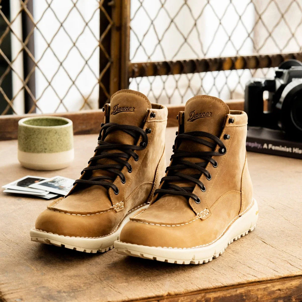 Women's Waterproof Moc Toe Leather Boot - Pecan