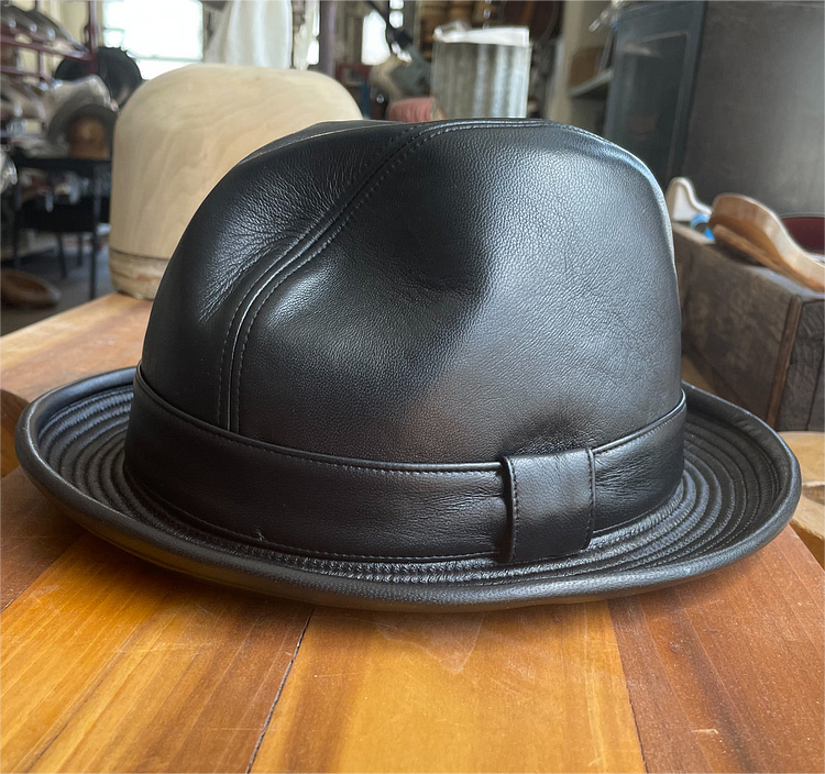 O'Neil Leather Fedora Hat