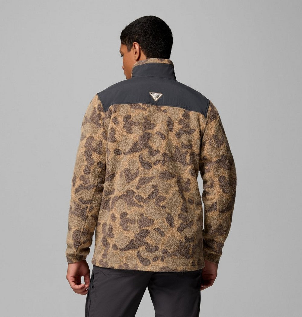 Men's Water-Resistant Sherpa Fleece Jacket - Camo