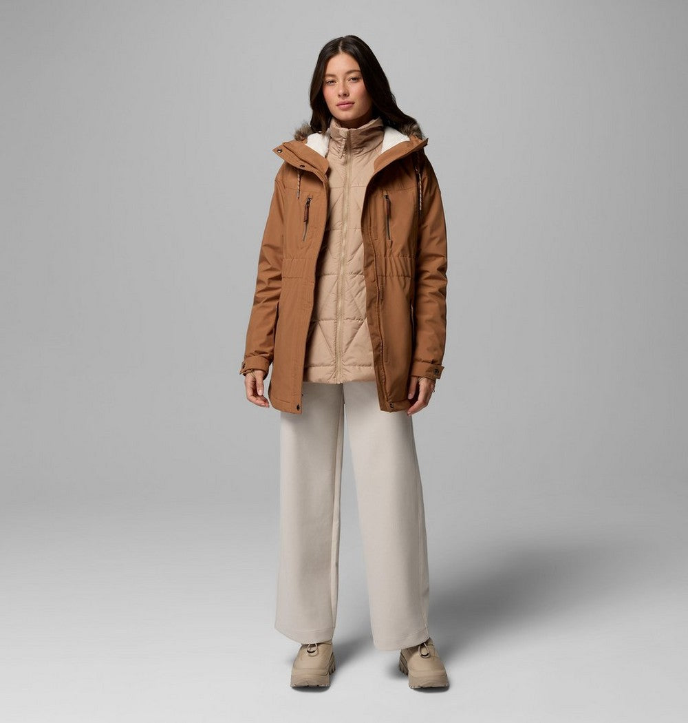 Women's 3-In-1 Hooded Jacket - Camel