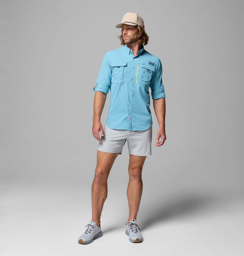 Men's UPF 50 Fishing Button-Up Shirt - Navy
