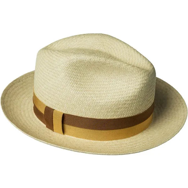 Thread Ranch Fedora-Halpern Panama Fedora - Yellow/ Brown
