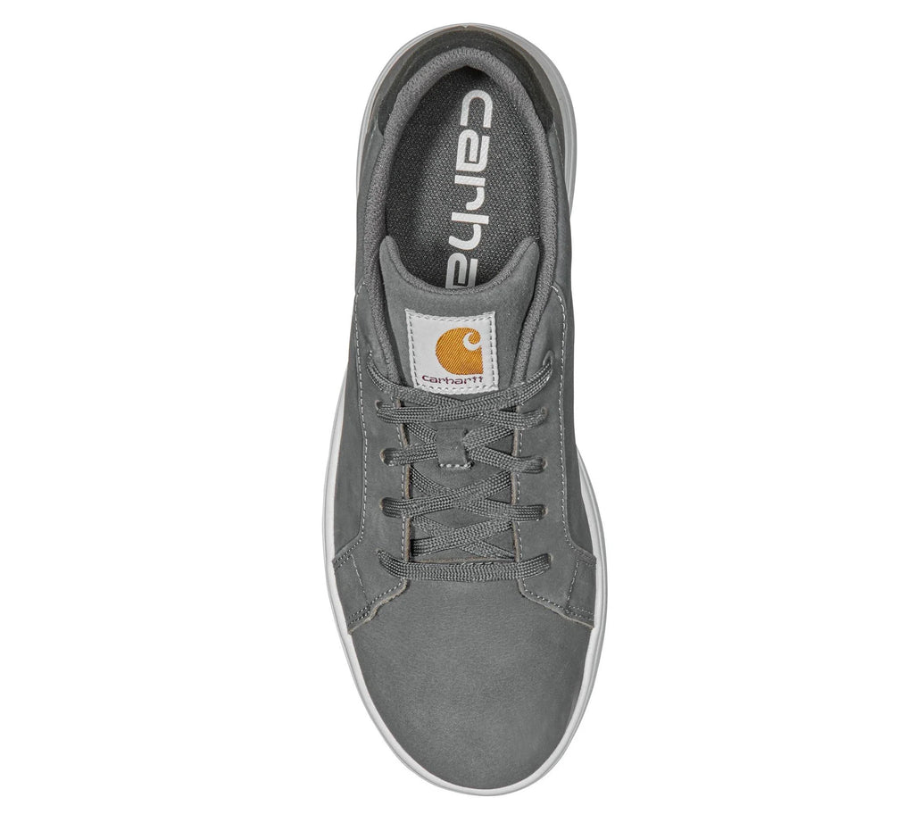 Women's Leather Low Top Work Sneakers - Gray