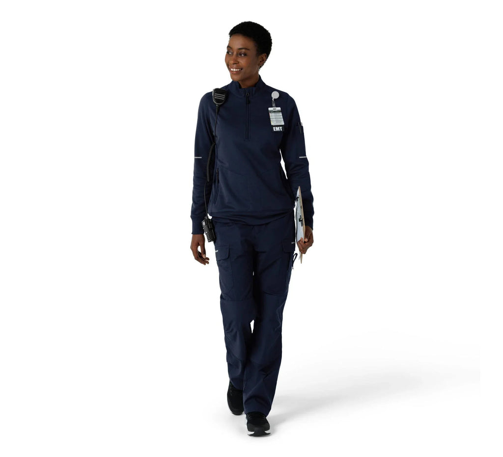 Women's Water-Repellent Fleece Half-Zip Pullover - Black