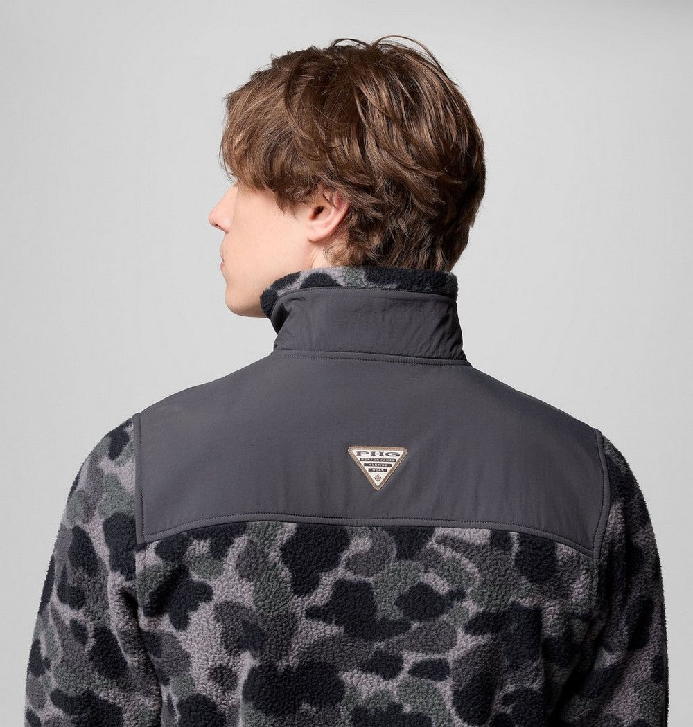 Men's Water-Resistant Sherpa Fleece Jacket - Camo