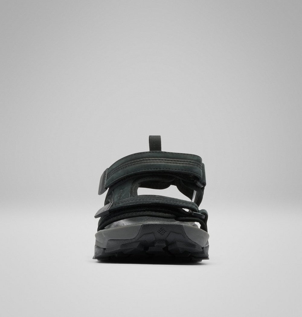 Men's Nubuck Leather Trail Sandal - Black