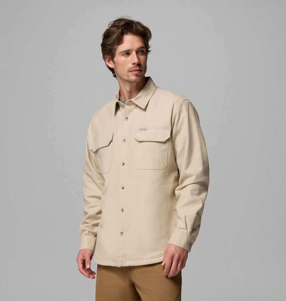 Men's Fleece-Lined Shirt Jacket - Green