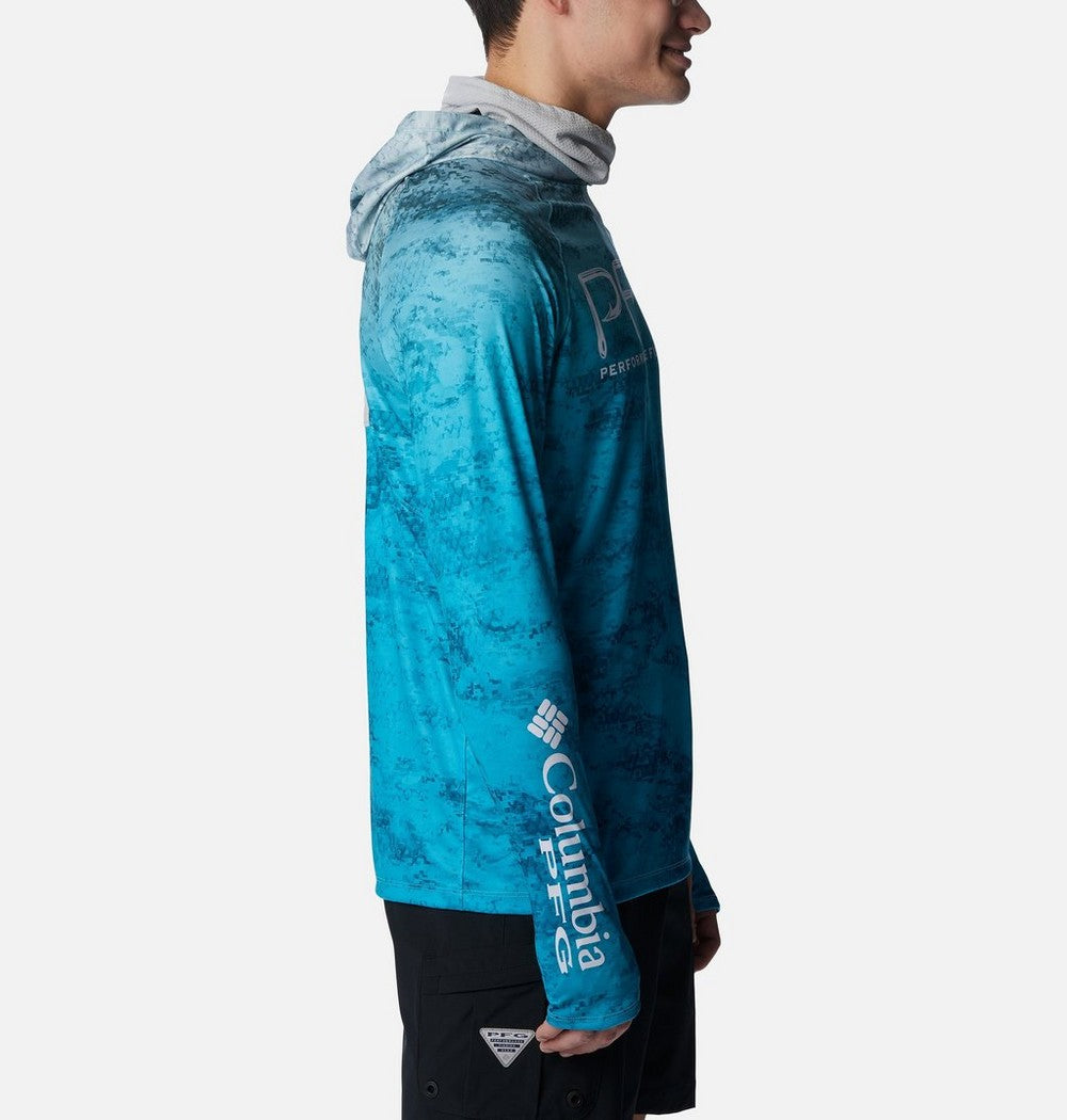 Men's Ventilated UPF 50 Sun Hoodie - Teal